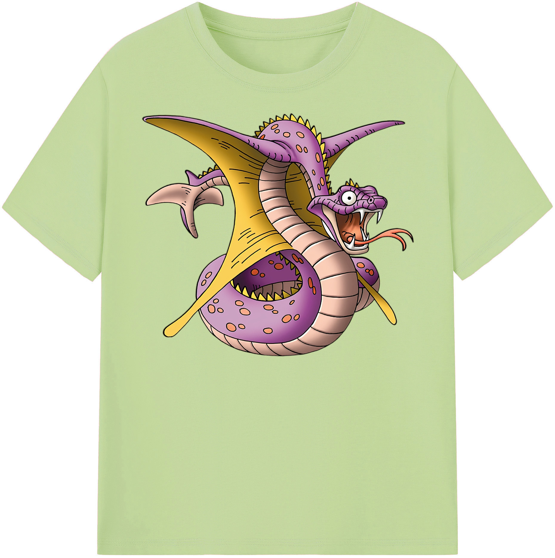 （画像用） ドラゴンクエスト Doragon Kuesuto Dragon Quest 綿100％半袖Tシャツ（フロントプリント）